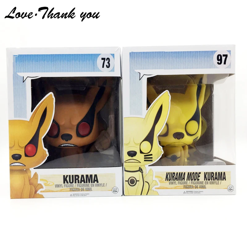 Love Thankyou Аниме Наруто Узумаки лиса яркая и темная ПВХ фигурка Коллекционная