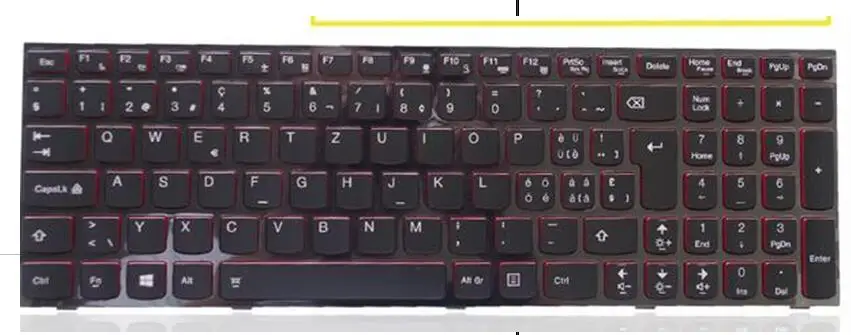 Новая клавиатура для ноутбука Lenovo IdeaPad Y500 Y500N Y500NT Y510p Y590