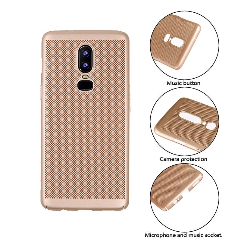 Чехол накладка YueTuo для oneplus 5 5t 6t one plus 1 + 6 с дышащей сеткой 3D излучающим телефон