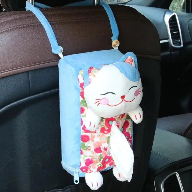 1 шт. многофункциональная подвесная коробка из ткани для автомобиля Lucky Cat