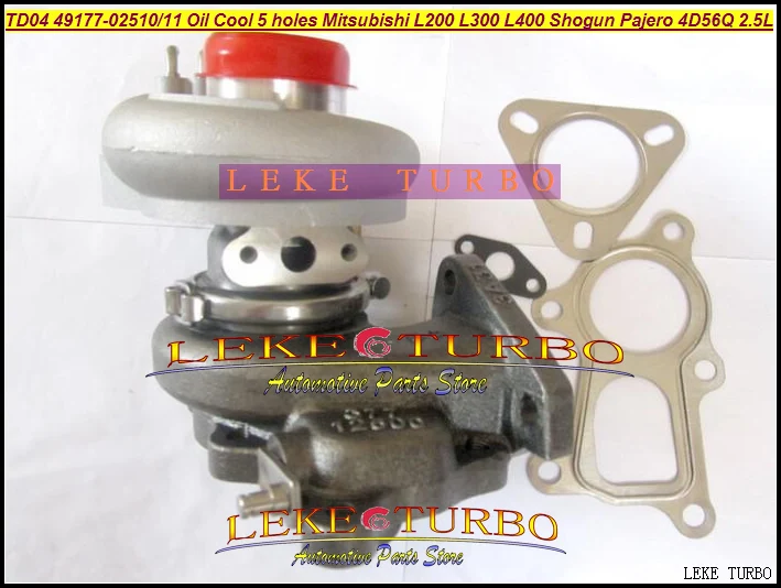 Бесплатная доставка турбо TD04 49177 02510 02511 для Mitsubishi L200 L300 L400 SHOGUN Pajero 90 4D56Q 2.5L масляный