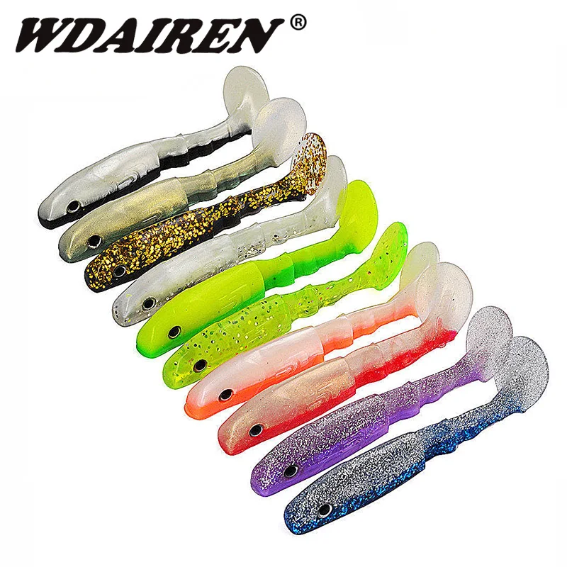 WDAIREN 10 шт./лот, Мягкая приманка, приманка для рыбалки, ручная силиконовая приманка для ловли басов, гольян, 10 см/9 г, приманки ручной работы, плавающая пластиковая приманка, приманка Pasca WD-434