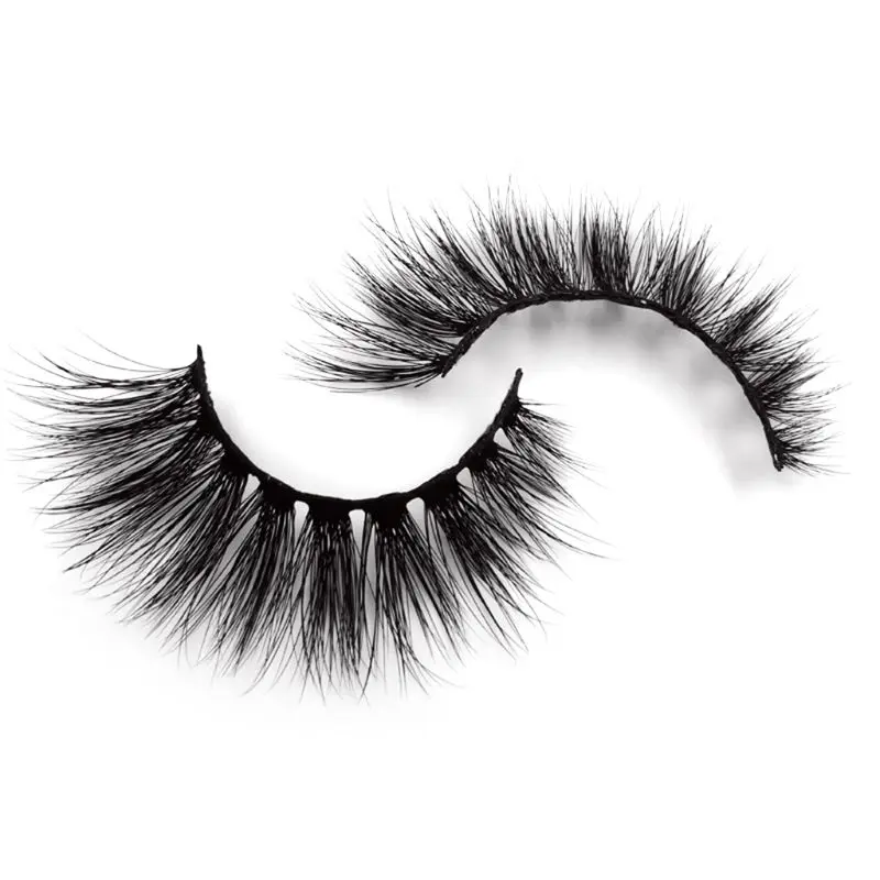 1 Pair 3D Mink Eyelashes Natural Cross Long False Black Eye Lashes Extensions Handmade Beauty Makeup Tool 7.5x7.5x2.2cm | Красота и