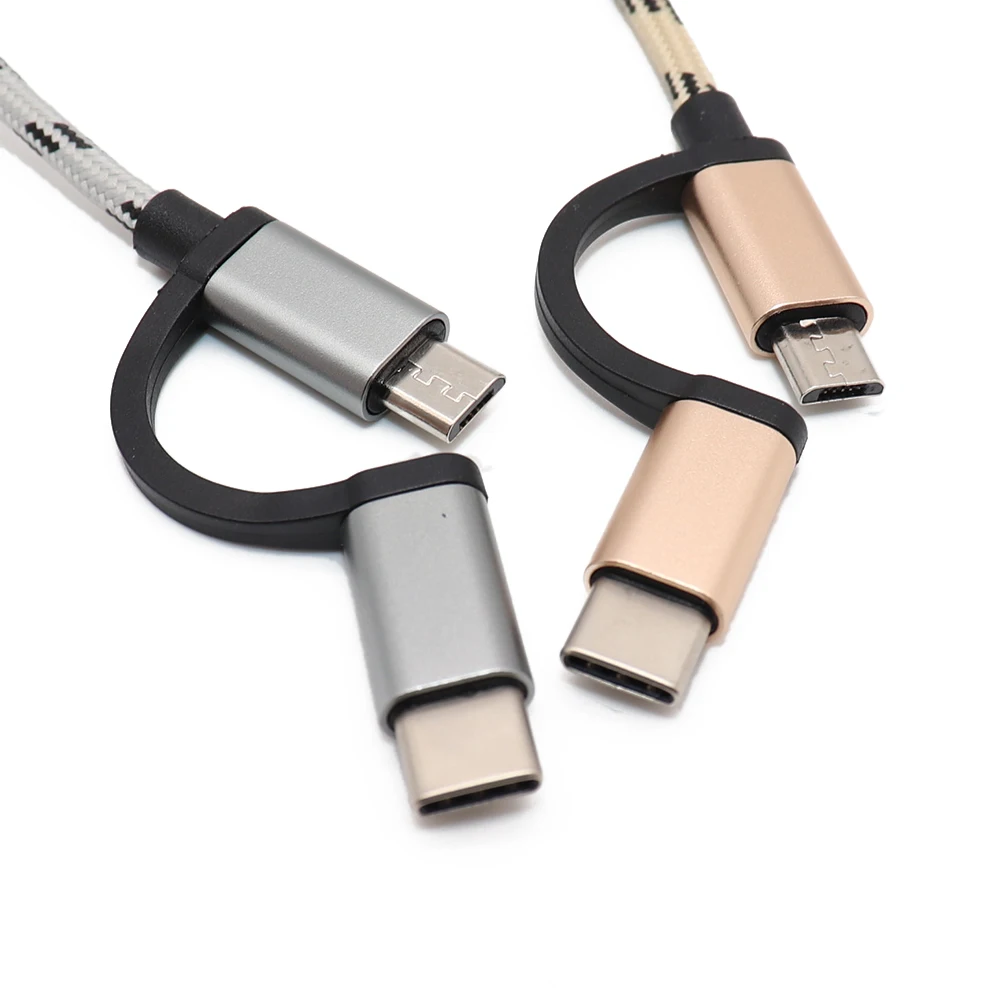Кабель адаптер OTG с портом Type C папа и Micro USB на 3 0|Переходники адаптеры| |