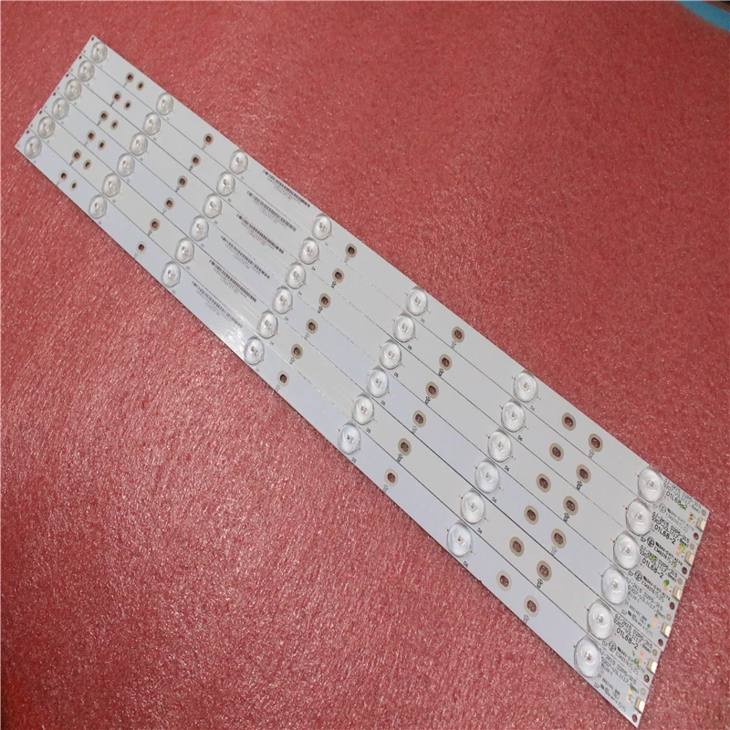 

1 set=200PCS New original LED strips for 32"Philips GJ-2K15 D2P5-315 D307-V3.1 01L68-2 E349376 7 LEDs 615mm