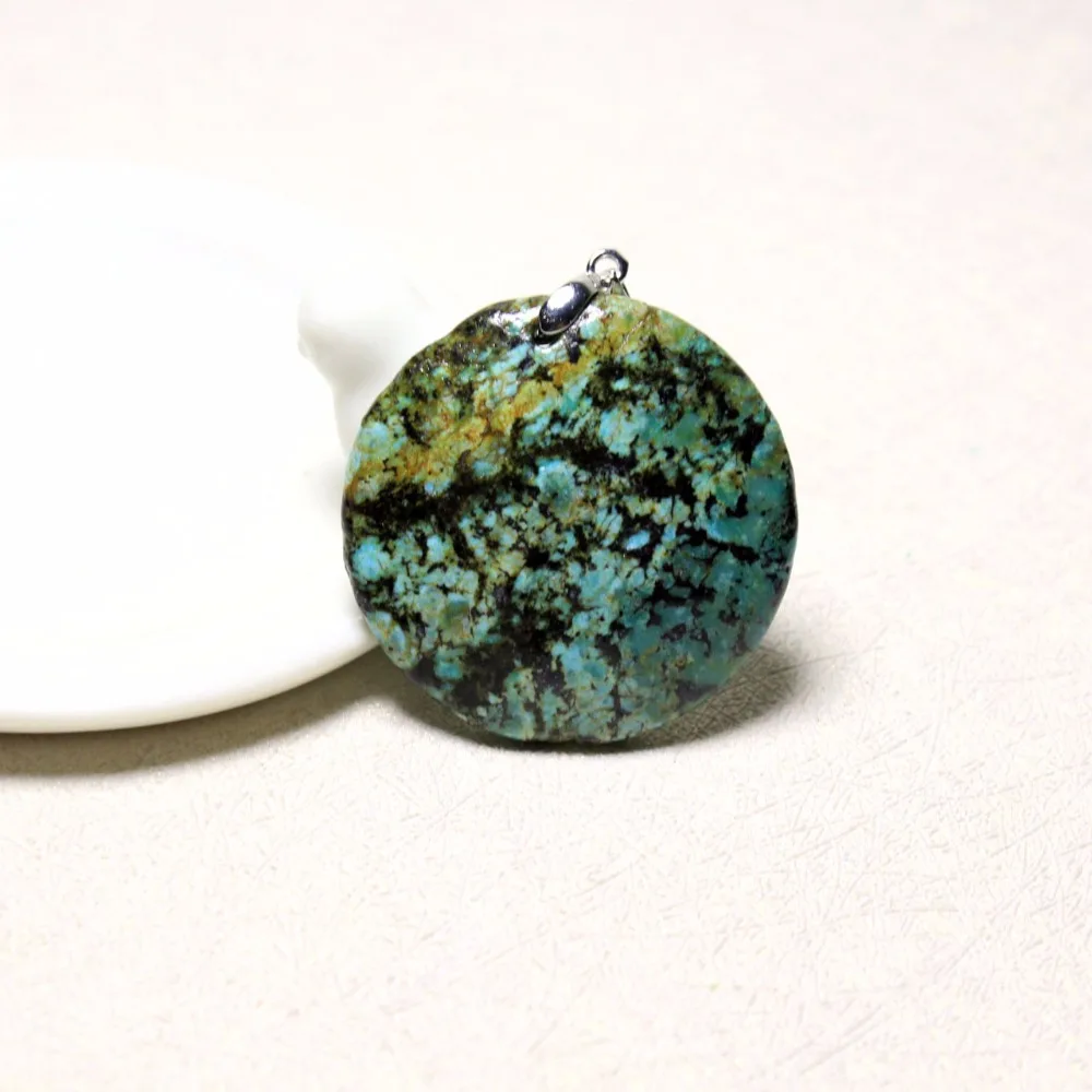 Оптовая AAA + 3 Тип Природных Африканских Turquoi Камень Неправильной Формы Кулон DIY Fit