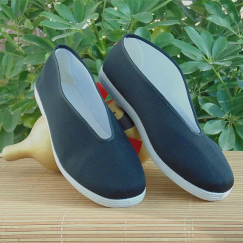 

black Chinese traditional craft shoes Beijing cloth shoes Classic Chinese Kung Fu Shoes wushu clothing swordsman cosplay