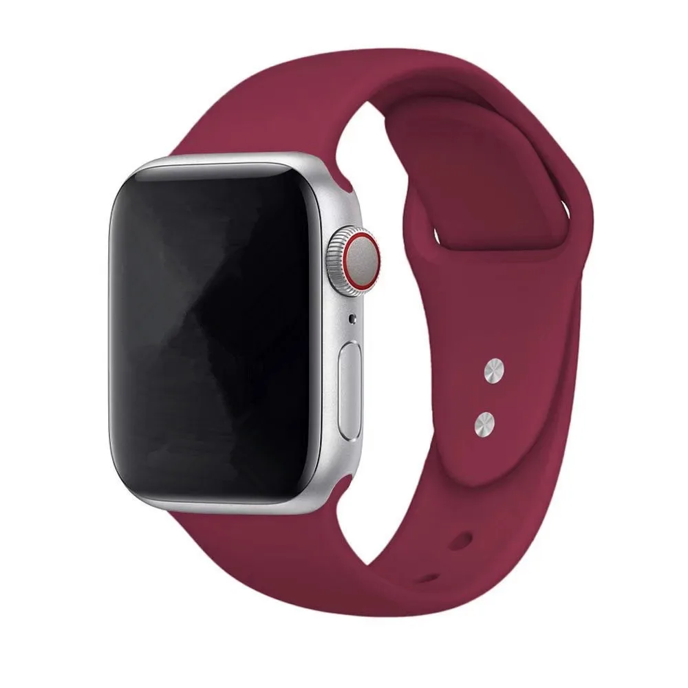 Ремешок для Apple Watch Series 4 3 2 40 мм 44 мягкий силиконовый дышащий сменный ремешок