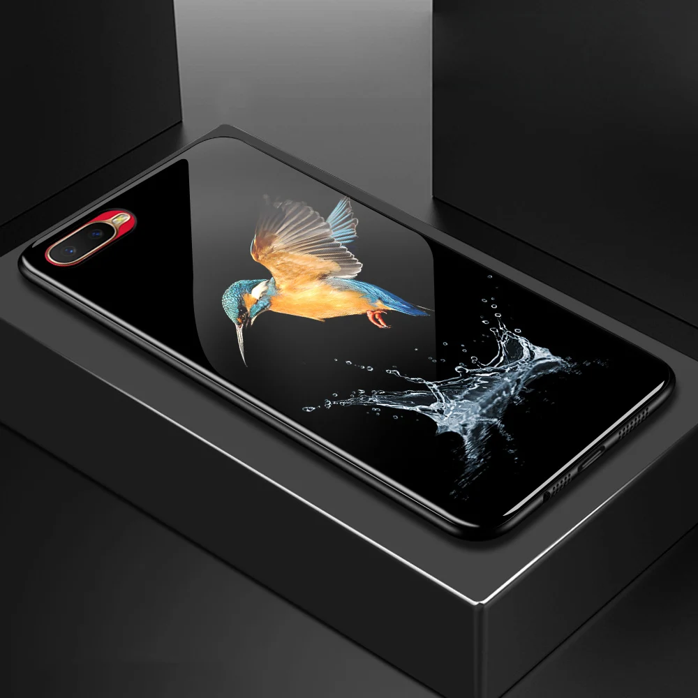 Чехол для OPPO RX17 Neo чехол из закаленного стекла силиконовый бампер жесткое стекло