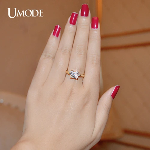 UMODE брендовые ювелирные изделия высшего качества Anillo CZ Ювелирные Белое