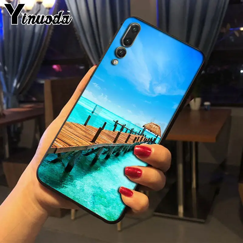 Yinuoda Летний чехол для телефона с голубым небом и пляжем Huawei nova 3i P20Lite P10 Plus Mate10 Mate20