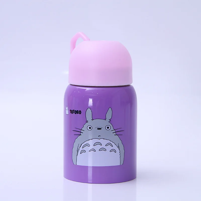 260 мл/350 мл мини-термосы hello kitty Termos из нержавеющей стали, Детские милые портативные термосы, кружка для школы, дома, термос, бутылка - Цвет: Purple-350ml
