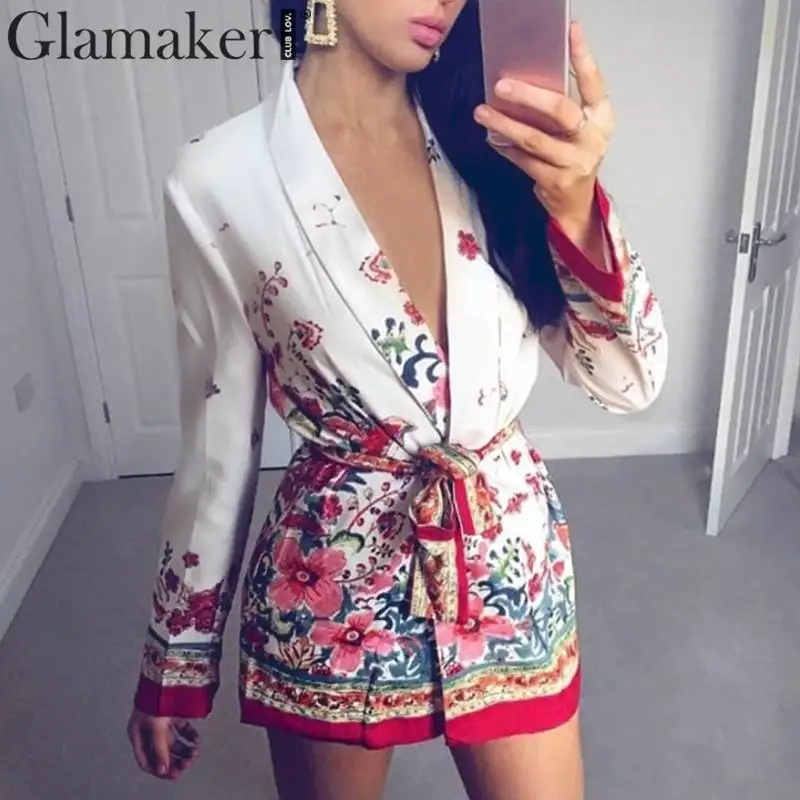Женская блузка-кимоно Glamaker летняя блузка с длинным рукавом и поясом на шнурках |