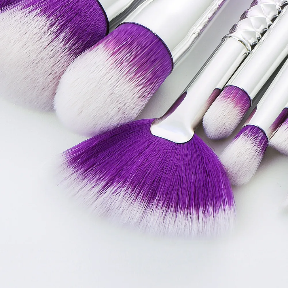 10 шт. фиолетовые Косметические кисти для макияжа Кисти основа пудра кисть теней