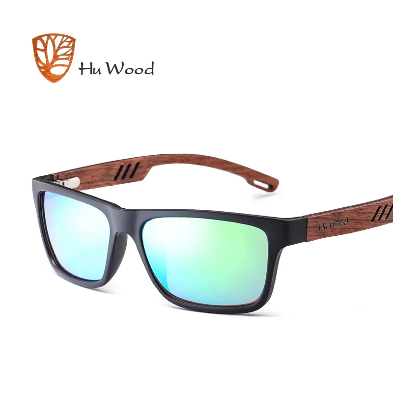 HU WOOD брендовые Дизайнерские деревянные солнцезащитные очки с зеброй для мужчин