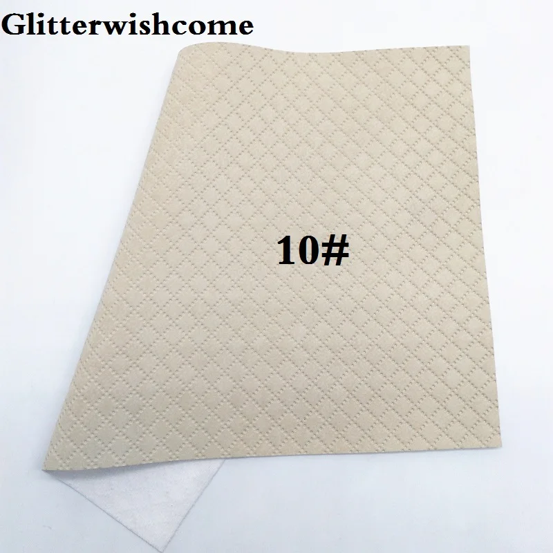 Glitterwishcome 21X29 см A4 размер винил для бантов тиснение пледы замша кожа Fabirc искусственная кожа листы для бантов, GM163A