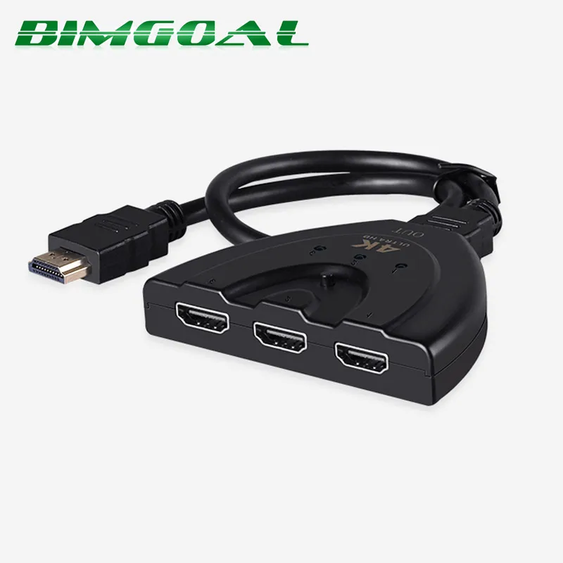 BIMGOAL Новое поступление 4K * 2K 3D Mini 3 порта HDMI коммутатор переключатель 1.4b сплиттер