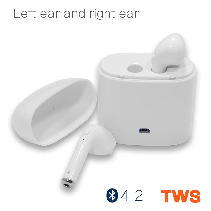 Bluetooth наушники 4.2TWS Беспроводной микрофон гарнитуры для iPhone samsung xiaomi|Наушники и