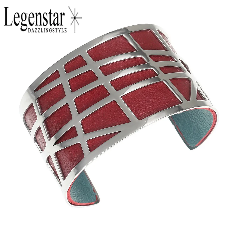 Превышение 40 мм бриллиантовые и серебряные манжеты для женщин двусторонние