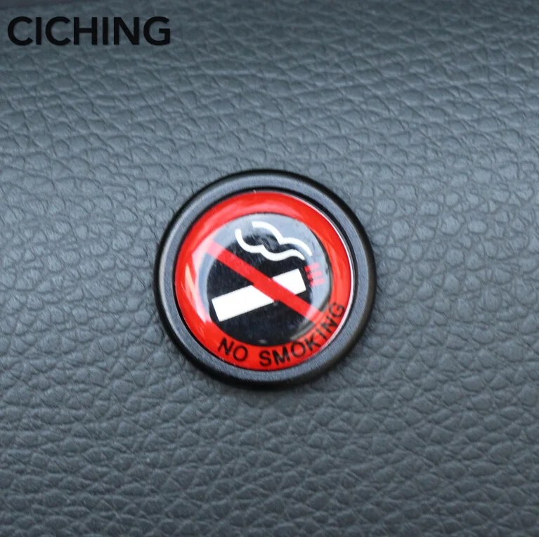 1 шт. авто-Стайлинг Логотип No Smoking для Volkswagen VW Golf 4 6 7 GTI Tiguan Passat B5 B6 B7 CC Jetta MK5 MK6 поло Scirocco Lavida