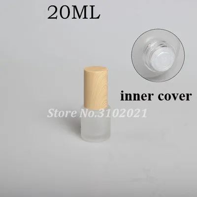 20ML 2/8 шт. 20 Вт, 30 Вт, 50 г пустой косметический уход за кожей лица Крем Jar горшок 20 Вт, 30 Вт, 40/60/80/100/120 мл Стекло тонер бутылка для лосьона, эмульсии покрытие из АБС-пластика - Цвет: 20ML