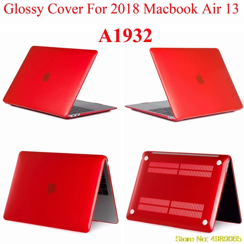 Глянцевый защитный чехол для 2018 Macbook Air 13 3 A1932 MacbookAir A1466 A1369 прозрачный Кристальный