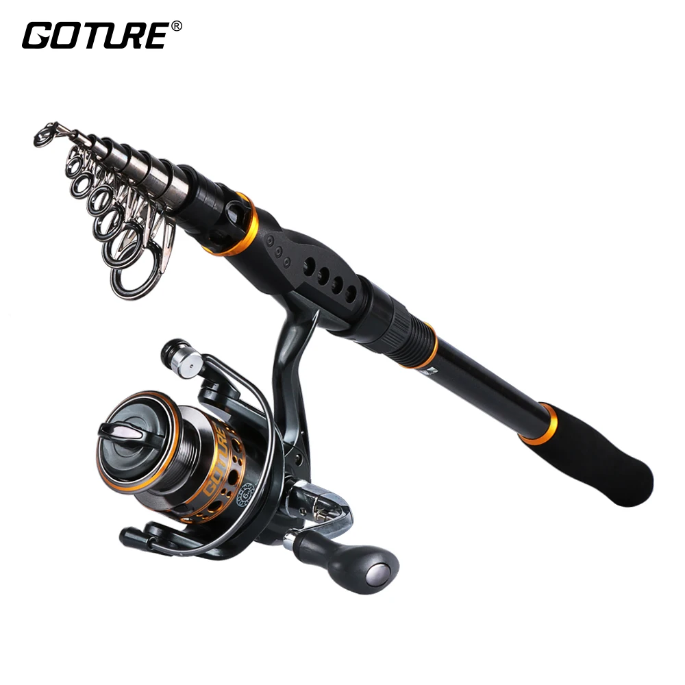 Goture Рыболовная катушка стержень 2 1 м/2 4 7 м/3 0 6 М телескопический с 2000/3000/4000 серии