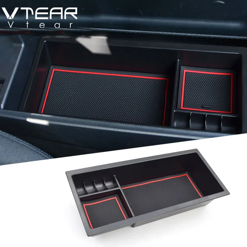 Vtear для Toyota Prius, центральный подлокотник, коробка для хранения, консольный лоток, держатель, чехол для хранения, контейнер для поддонов, аксессуары
