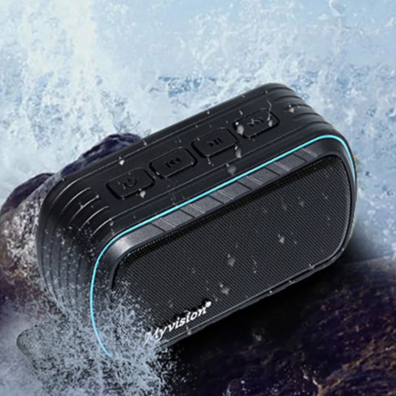 Mini Portable Speaker Waterproof Kalonka Music Center Wireless System With Key Chain For Travel Party subwoofer | Электроника