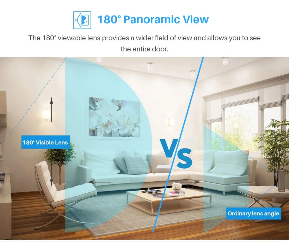 1080 P HD WiFi видео дверной звонок умный дом Безопасность Видео домофонный дверной звонок ИК ночного видения PIR Обнаружение движения через приложение управление