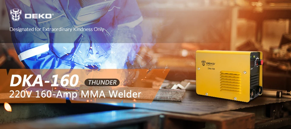 DEKOPRO DKA-160 160A 4.1KVA IP21S инвертор дуговой Электрический сварочный аппарат MMA сварочный аппарат для сварки рабочих и электрических работ