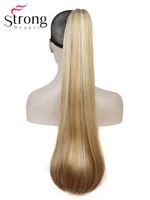 strongbeauty long straight claw clip ponytail hairpiece hair extensions 26 inch synthetic heat resist colour choices