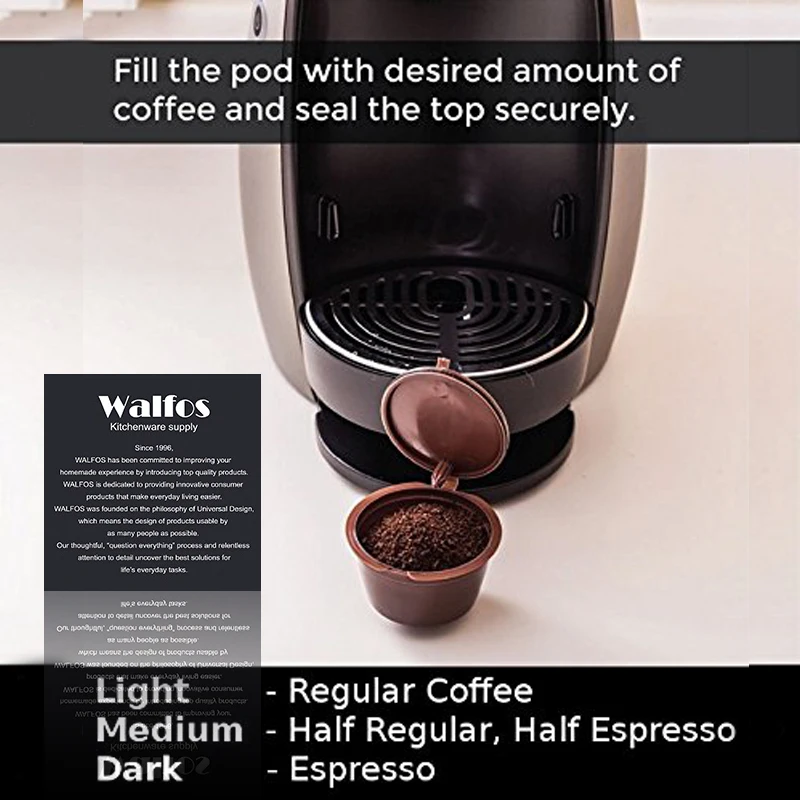 2 шт. многоразовые Пустые пластиковые капсулы для кофе Dolce Gusto 50 раз|coffee capsules|dolce gusto