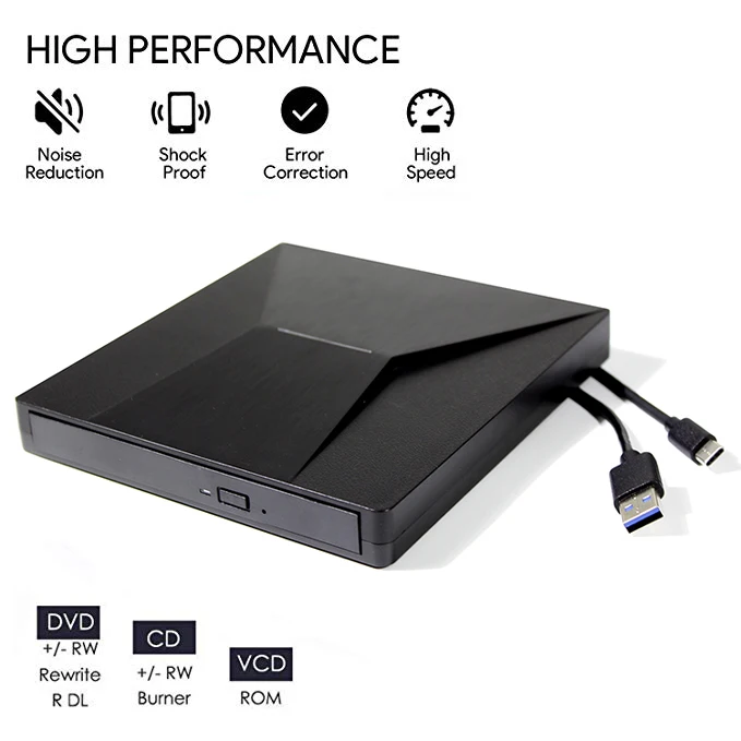 YiYaYo Type C USB 3 0 DVD привод Оптический CD ROM плеер RW RAM горелка для HP ноутбука ПК |