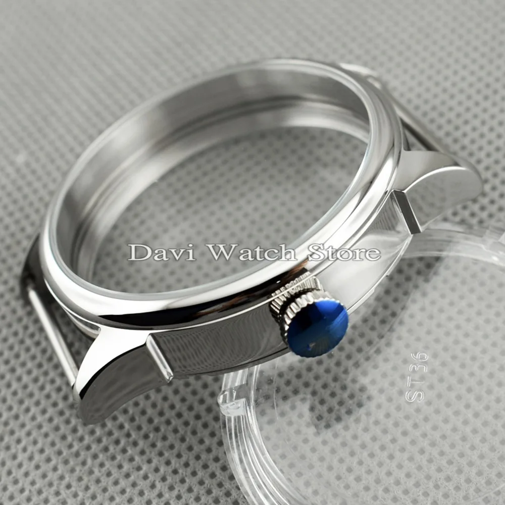 Стальной чехол для часов corgтеле 42 мм подходит механических 6497/6498 Seagull ST36 |