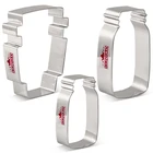 Набор для выпечки и печенья KENIAO Mason Jar and Latte Coffee Cup-3 шт.-мемориальный день бисквит Фондант форма для хлеба-нержавеющая сталь