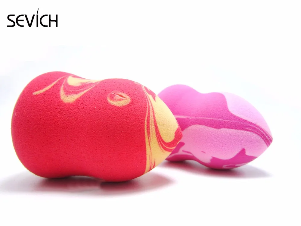 1 шт. цветная Косметическая пышная розовая губка для девочек пудра набор