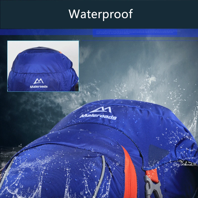 

Maleroads New 45L Tourist Travel Backpack Outdoor Camping Hiking Mochila Trekking Bagpack Waterproof Climbing Bags For Men Women