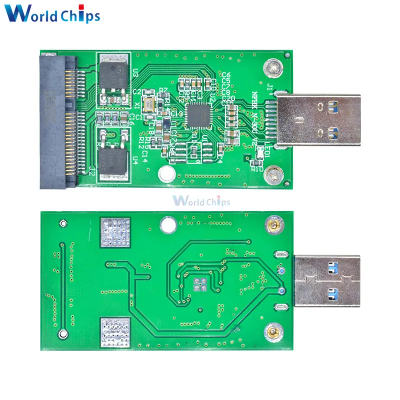 USB 3 0 к Mini PCIE mSATA SSD Внешний Конвертор адаптер|Интегральные схемы| |