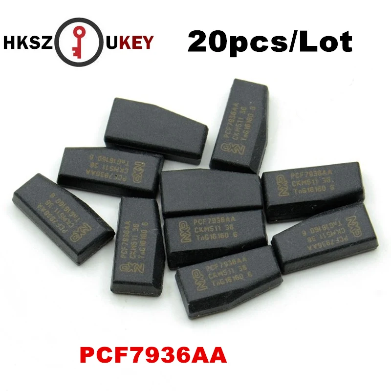 HKSZUKEY 20 шт./лот PCF7936 транспондер чип ID46 PCF7936AS углеродный транспондера для Opel suzuki P