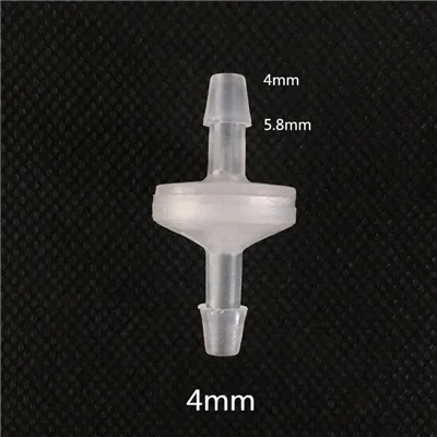 4mm 1 шт. 3 мм-12 мм мини пластиковый односторонний обратный клапан для масляной воды - Цвет: 4mm