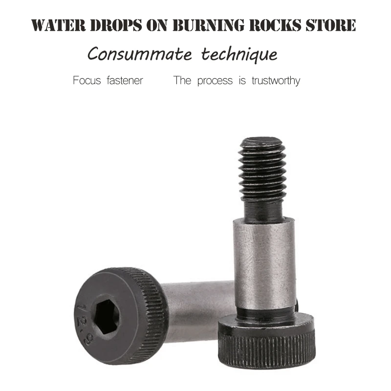 Free shipping M10x16/20/25/30/35/40/45/lot Threaded 12.9 Grade Alloy Steel Hexagon Socket Head Shoulder Screw Bolt 2018 hot |