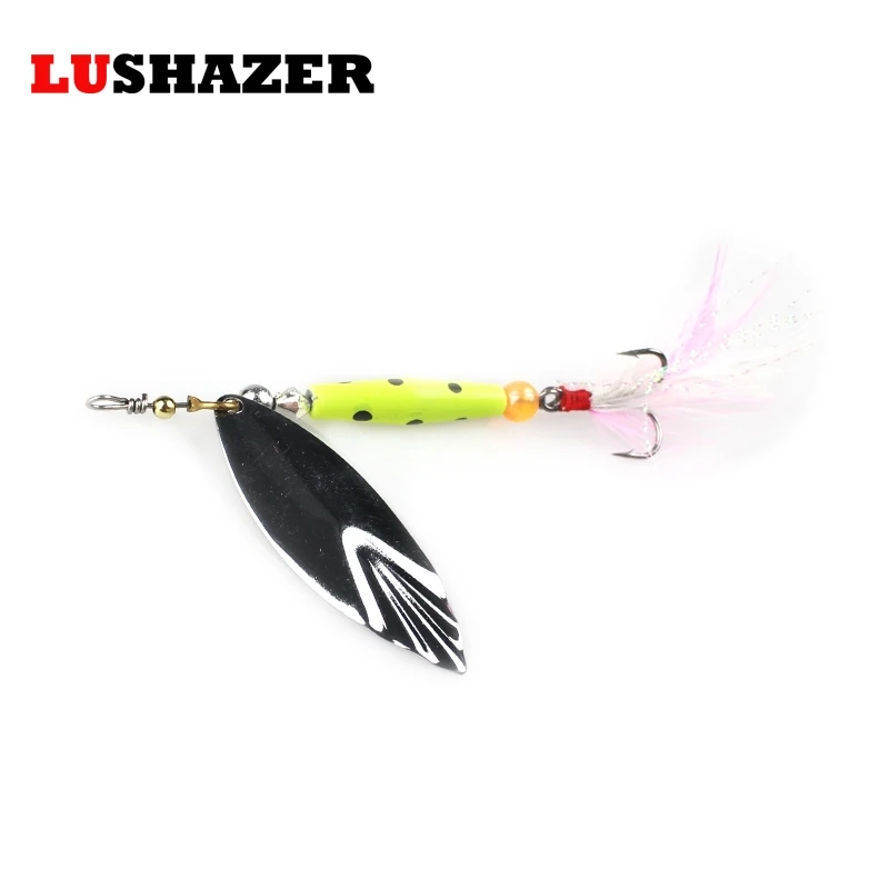 3 шт./лот LUSHAZER Spinner приманки 7 г 10 18 5 мм Металл Рыбалка воблер Китай блесны Иска