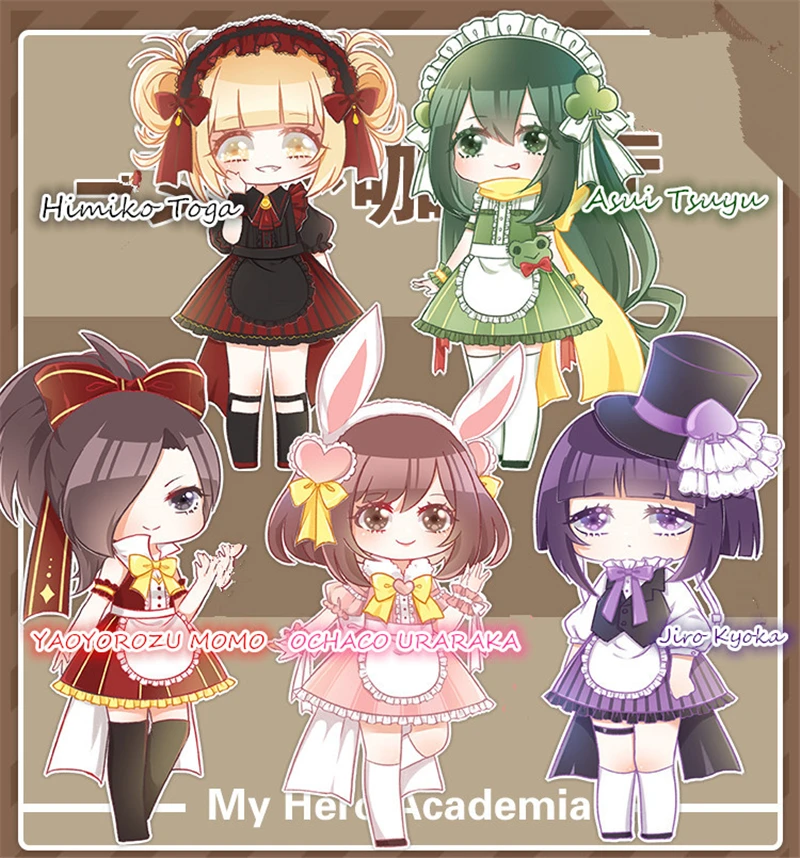 Горячая мой герой Академии аниме Косплэй Кофе магазин маленького героя OCHACO URARAKA кафе горничной косплэй костюм Кошечка Женское платье униформы