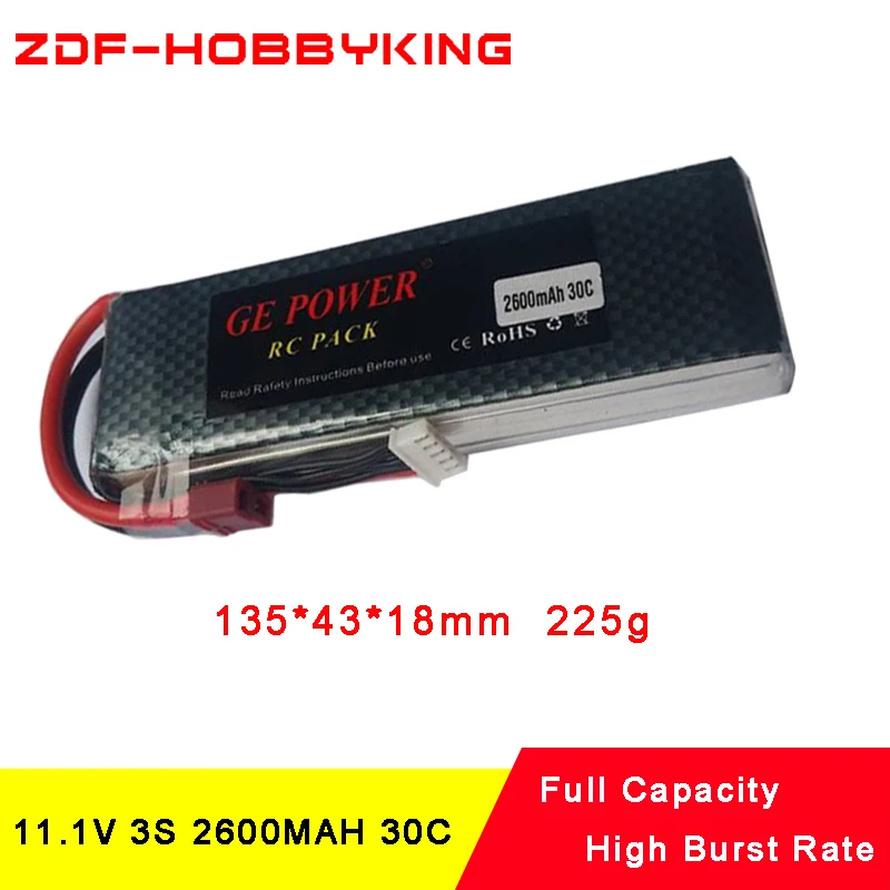 1 шт. 3 S lipo батарея 11 v 2600 mAh 30C для rc вертолет автомобиль лодка Квадрокоптер