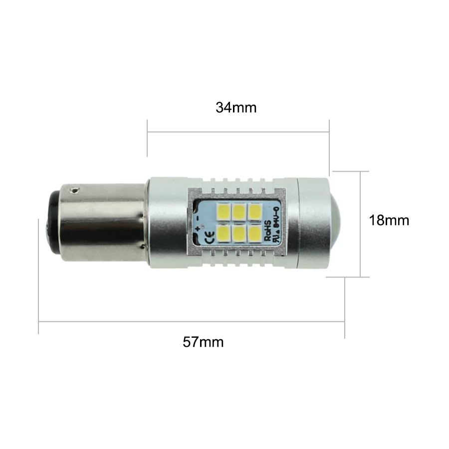 1157 BAY15D P21/5 W светодиодные лампы белого красного желтого цвета Автомобильные стоп
