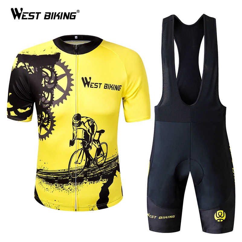 WEST BIKING/Летняя мужская одежда для велоспорта дышащая горная велосипедная
