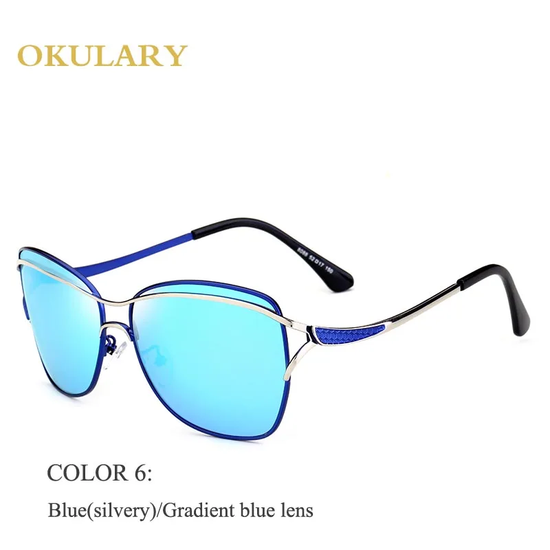 COLOR 6 Брендовые Поляризованные Солнцезащитные очки женские очки женские пилот, вождение солнцезащитные очки, солнцезащитные очки Брендовые oculos de sol feminino KM8116 - Цвет линз: COLOR 6