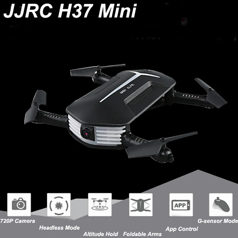 JJRC H37 MINI BABY ELFIE RC Дрон складной RTF WiFi FPV 720P HD g сенсор управление Лер Waypoints приложение