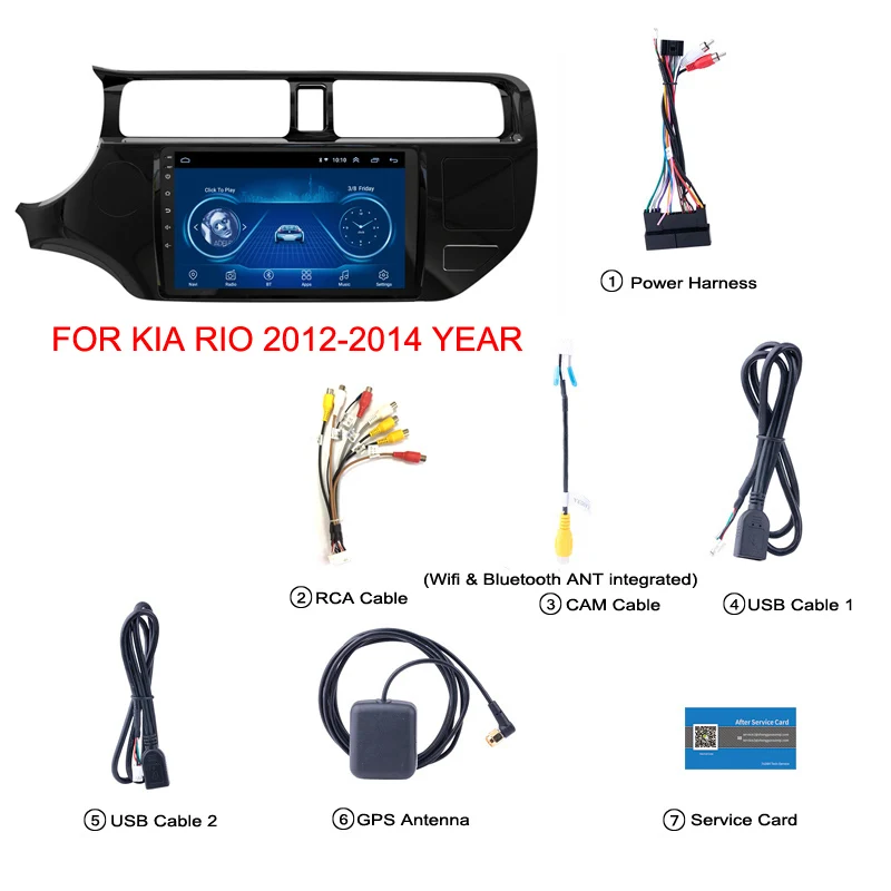 Model 2 Android 8,1 автомобильный DVD мультимедийный плеер для Kia RIO K3 2012- gps Навигация стерео радио рекордер BT - Цвет: Model 2